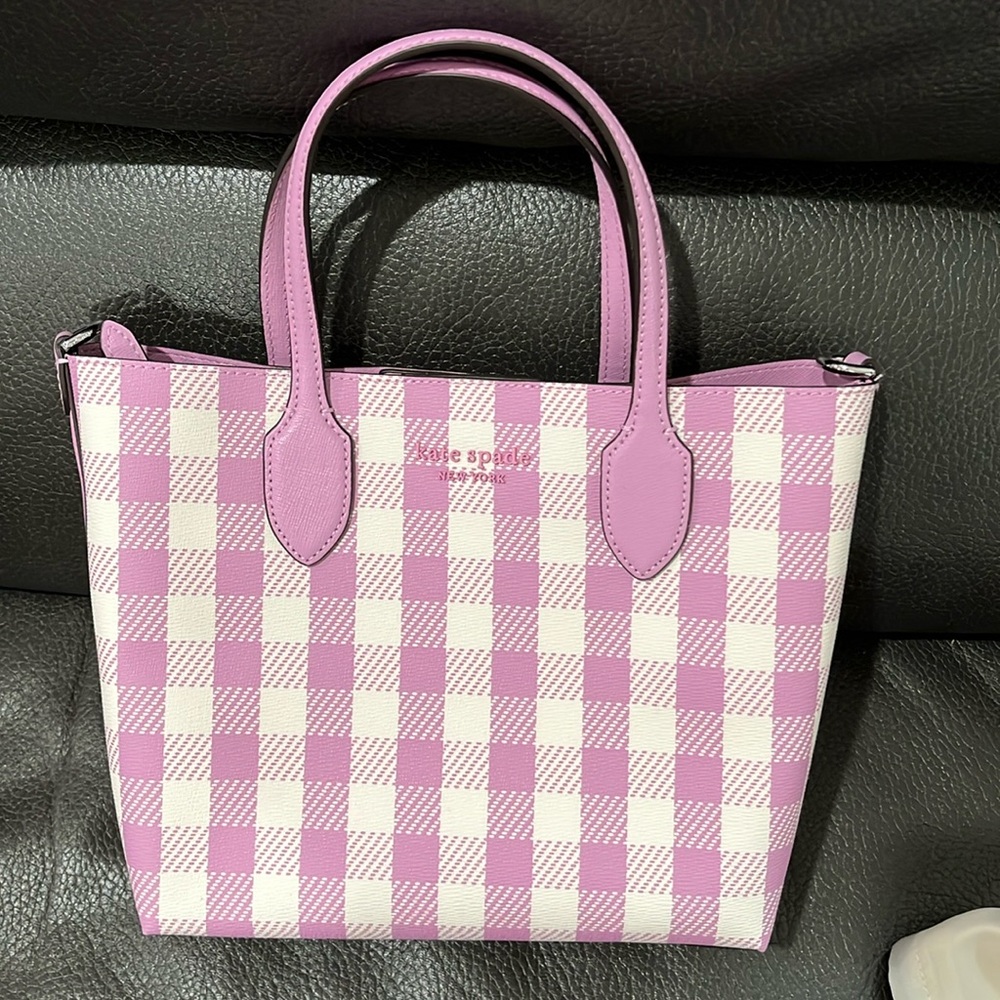 Kate spade berry gingham printed bag